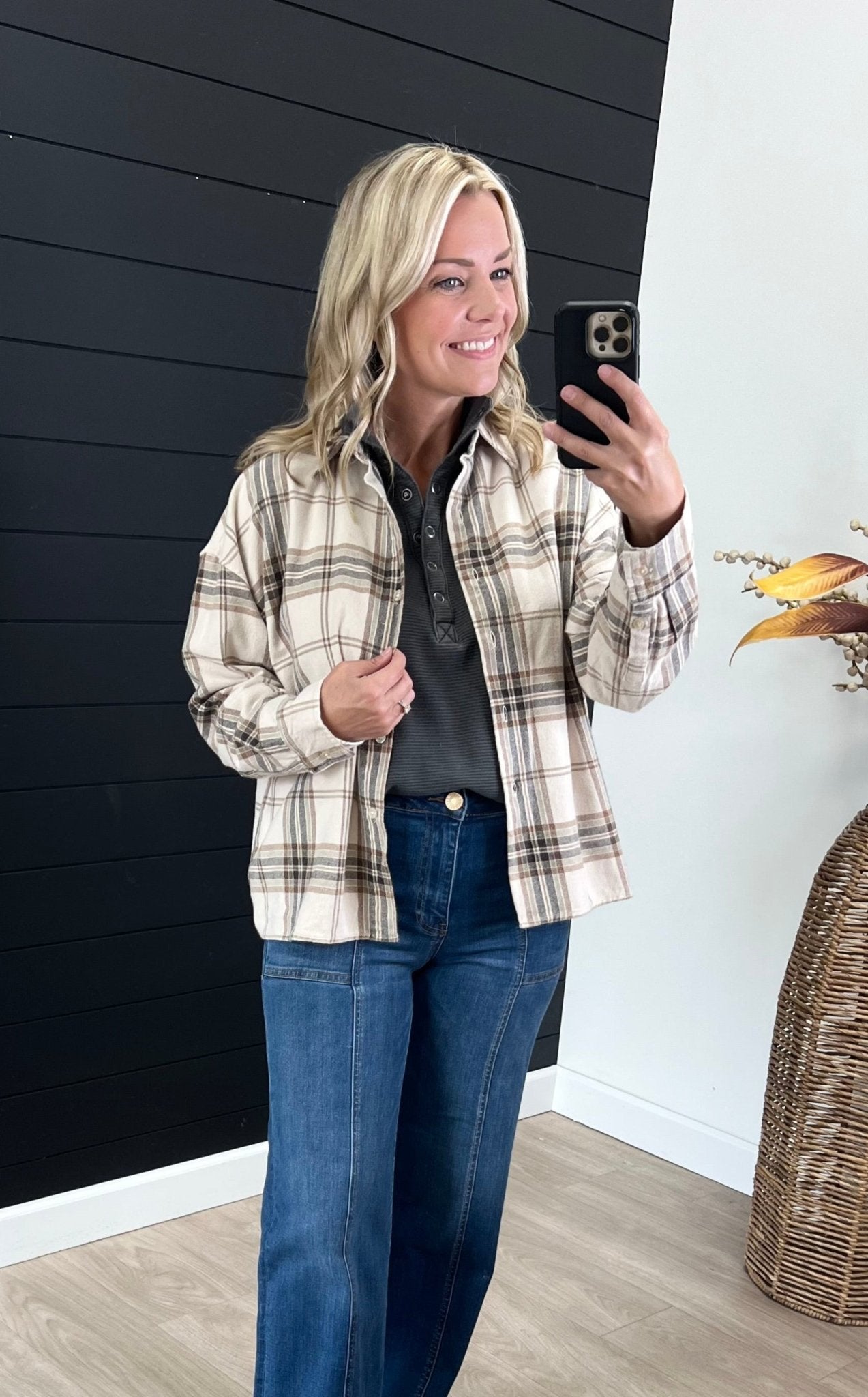 Boxy Plaid Shirt - 2 Colors! - The Nines