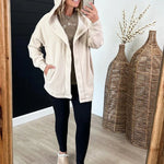 Mono B Soft Hooded Pocket Cardigan - The Nines