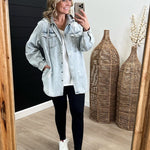 Hooded Denim Pocket Shacket - The Nines