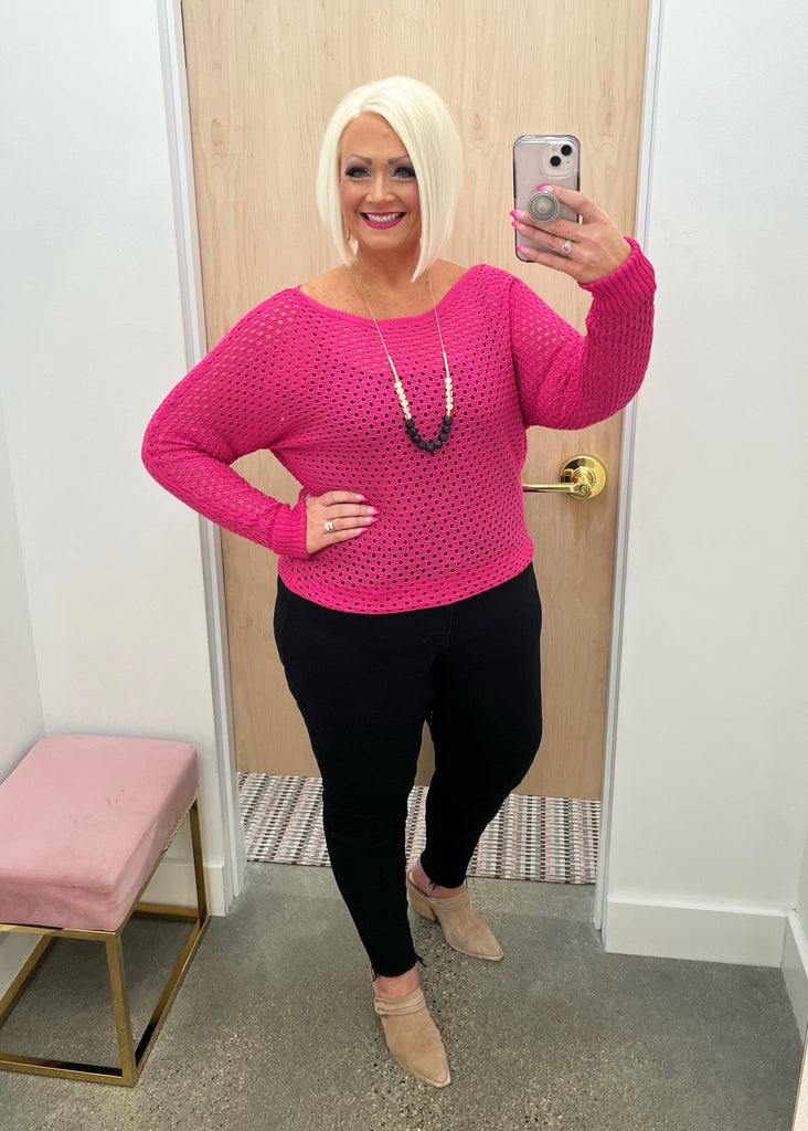 Oceanside Eyelet Knit Pullovers - 4 Colors!