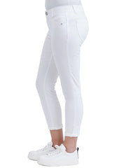 Democracy White Cuffed Ab Solution Ankle Skimmer Jeans