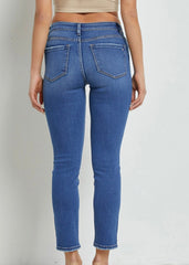 Mica Mid Rise Cigarette Ankle Jeans