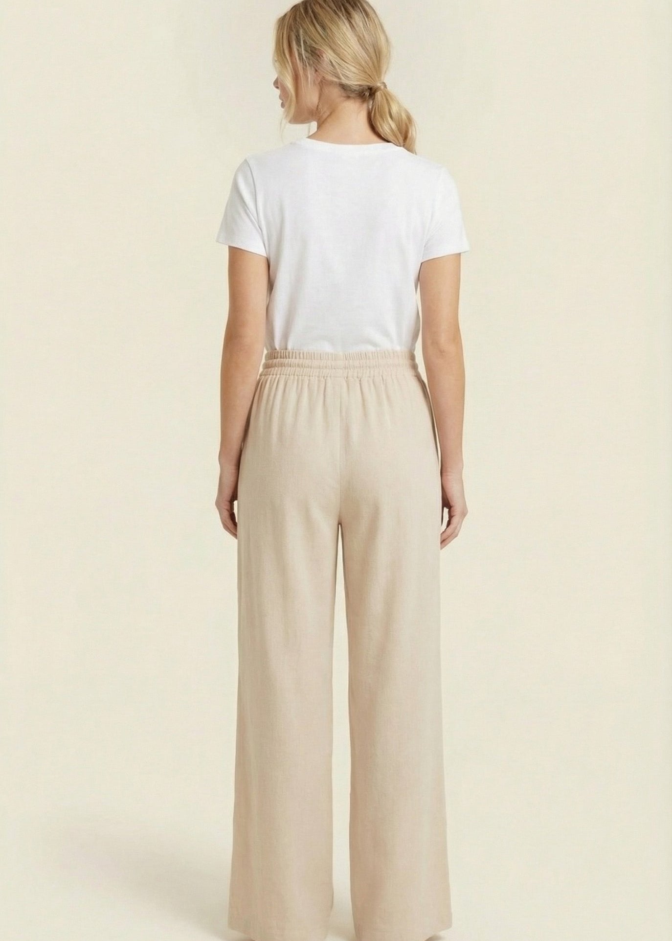 Launa Drawstring Linen Pants - 2 Colors! - The Nines