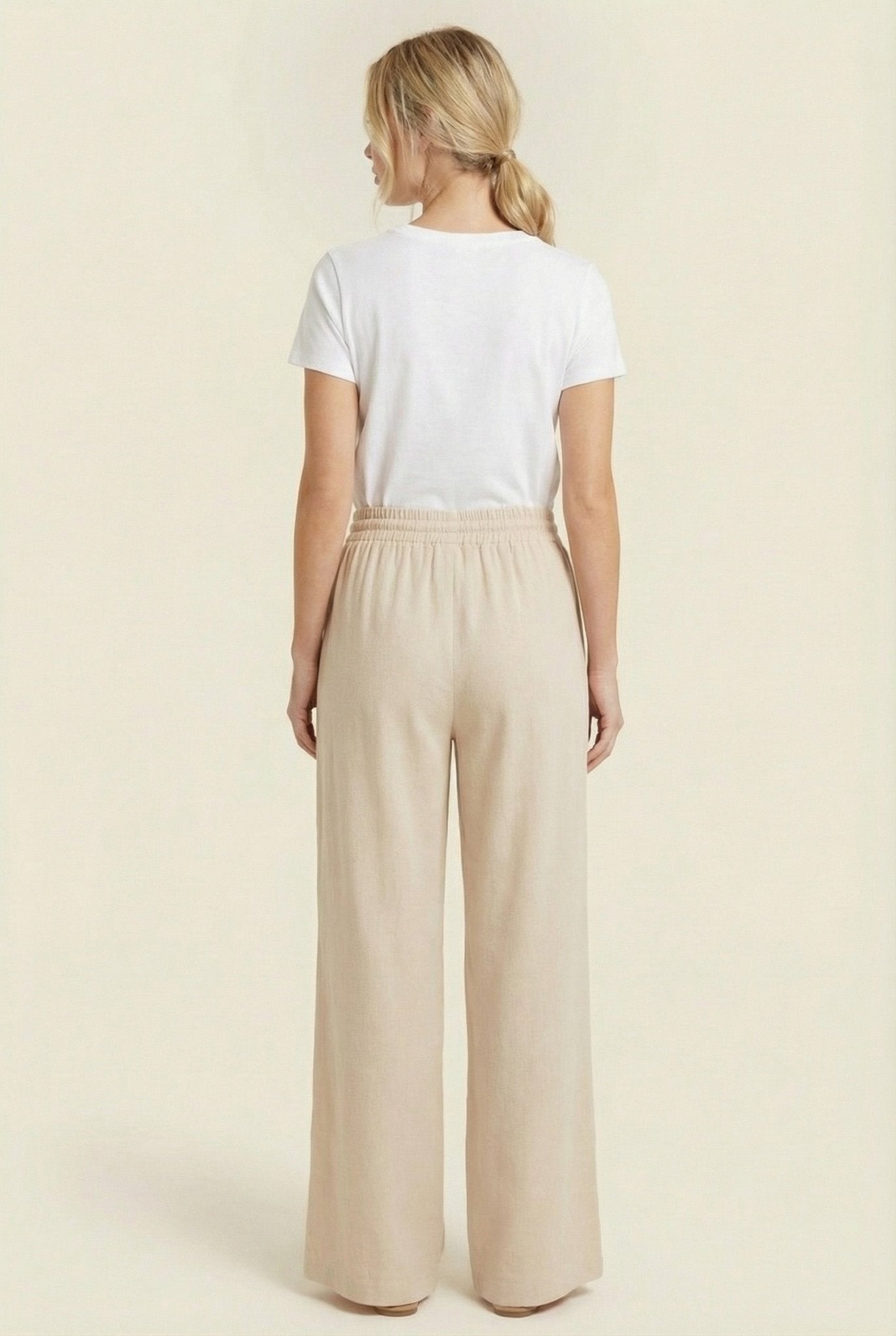 Launa Drawstring Linen Pants - 2 Colors! - The Nines