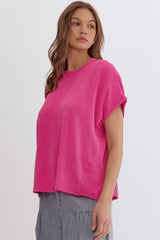 Oversized Ribbed Tees - 3 Colors!