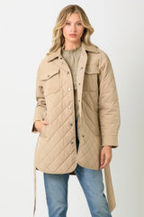 Mixed Media Quilted Jackets - 2 Colors!