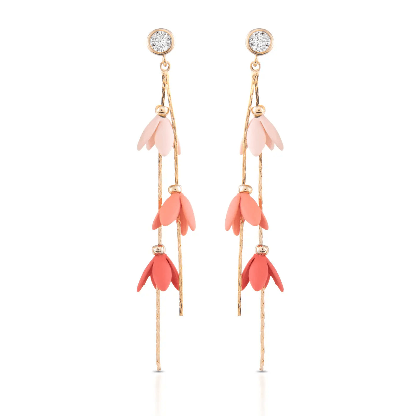 Ombre Lily Bell Earrings - The Nines
