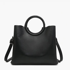 Helen Round Handle & Long Strap Satchel - 4 Colors!