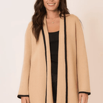 Taupe & Black Cardigan - The Nines