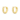 Gold Ribbed Small Hoop Earring - The Nines