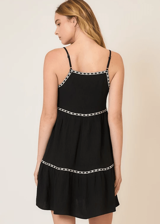 Enjoy The Ride Black Sun Dress - The Nines