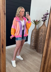 Oversized Vintage Washed Colorful Hoodie