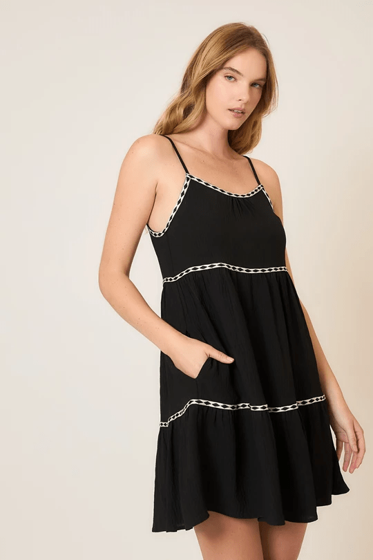 Enjoy The Ride Black Sun Dress - The Nines