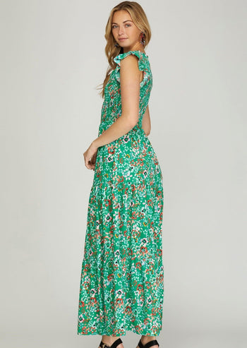 Jade Flutter Sleeve Dress