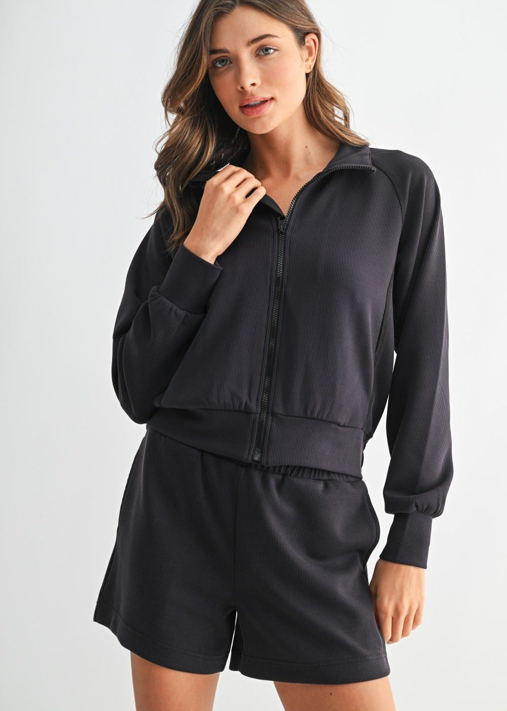 Luxe Ribbed Jacket - 3 Colors! - The Nines