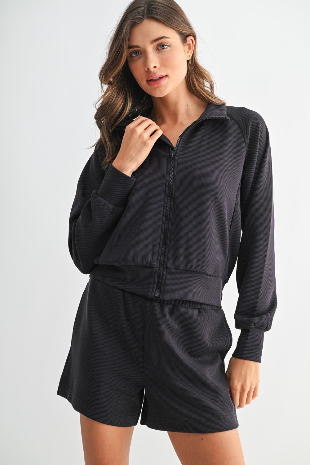 Luxe Ribbed Jacket - 3 Colors! - The Nines