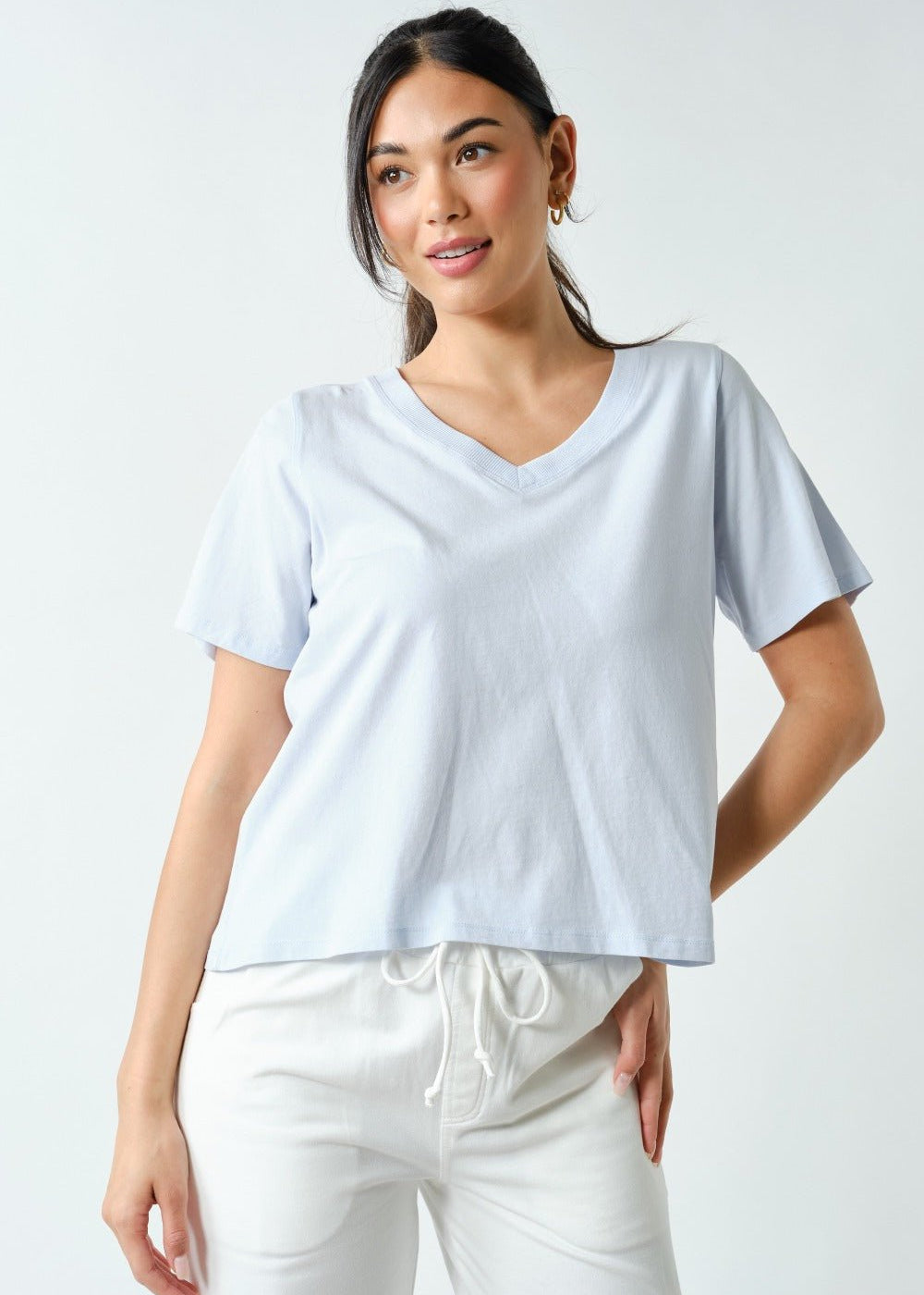 Pima Cotton V - neck Tees - 3 colors! - The Nines