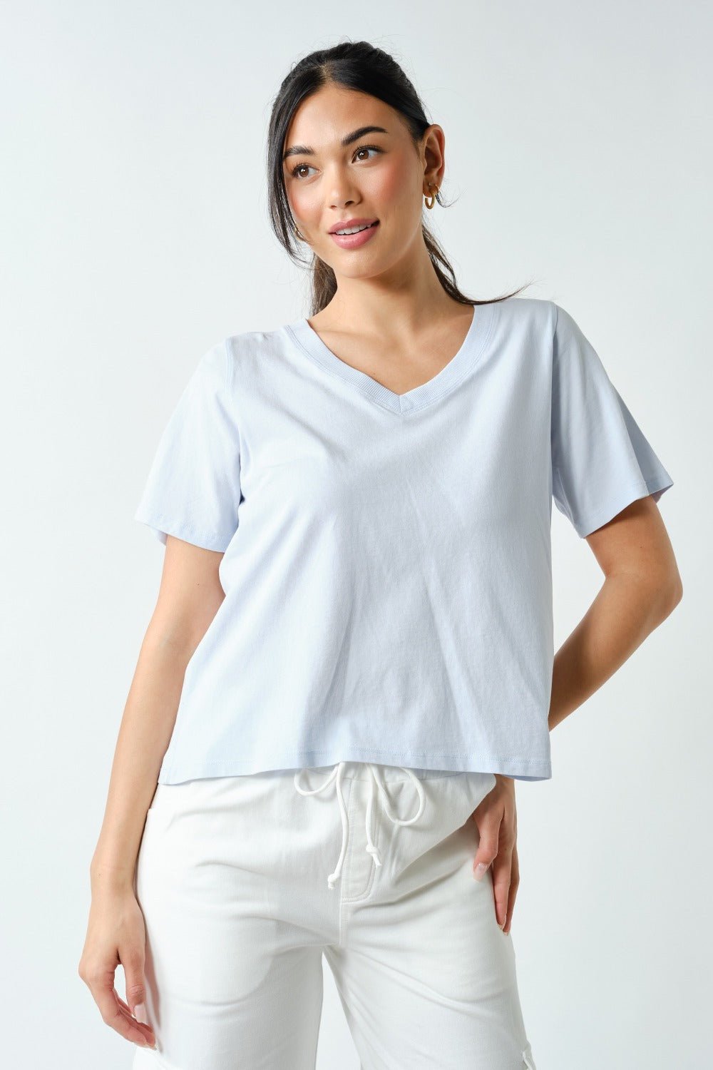 Pima Cotton V - neck Tees - 3 colors! - The Nines