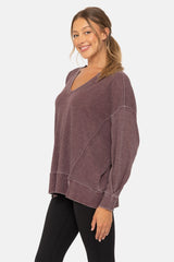 Cotton Blend Waffle Top - 3 colors!