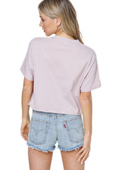 Let's Get Rowdy Pink Cropped Tee