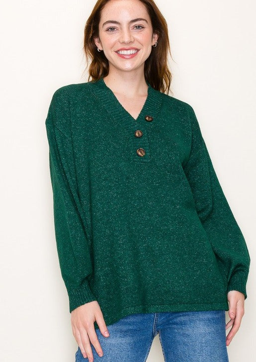Let The Leaves Fall Button Sweaters - 2 Colors!