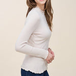 Ruffled Edge Mock Top - FINAL SALE! - The Nines