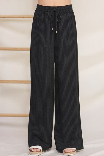 Sandy Beaches Striped Linen Pants - 2 Colors!