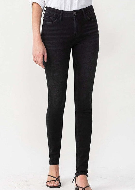 Lovervet Black Midrise Skinny Jeans