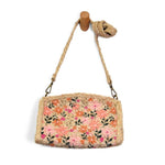 Jute Coral Painted Daisies Crossbody - The Nines