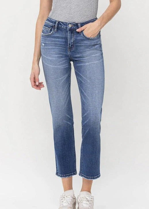 Flying Monkey Midrise Cropped Straight Jean - FINAL SALE! - The Nines