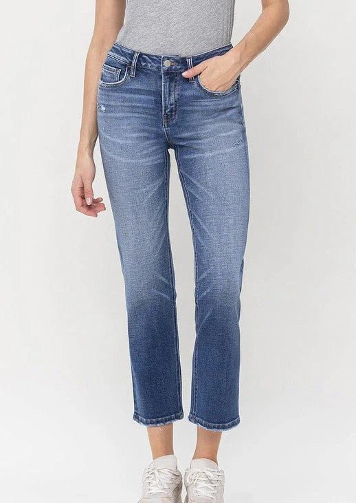 Flying Monkey Midrise Cropped Straight Jean - FINAL SALE! - The Nines