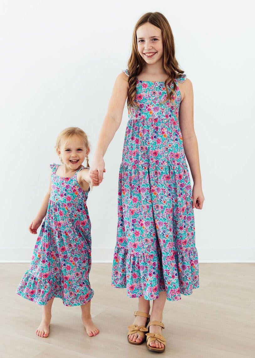 Tropical Garden Ruffle Maxi Dress - The Nines