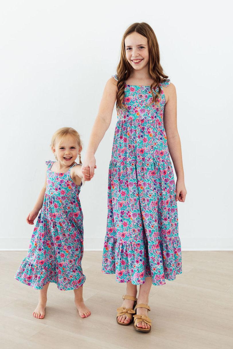 Tropical Garden Ruffle Maxi Dress - The Nines