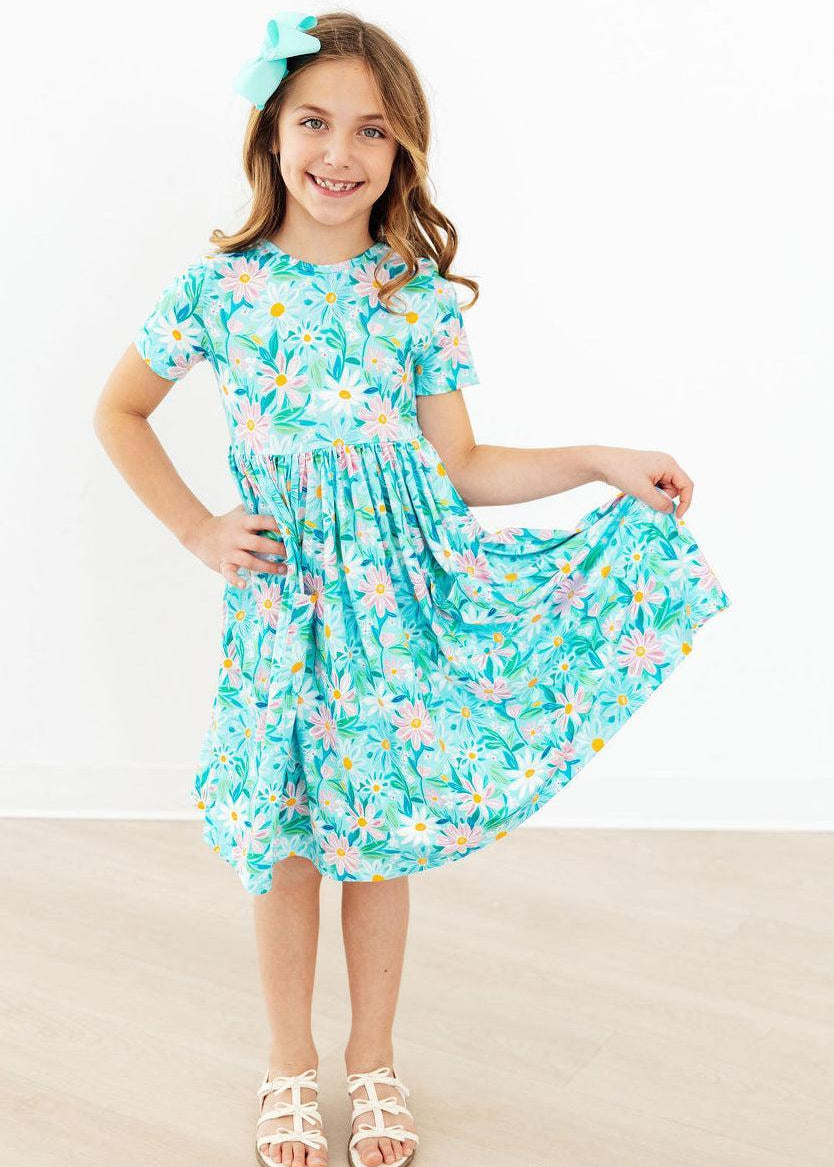 Preppy Daisies Twirl Dress - The Nines