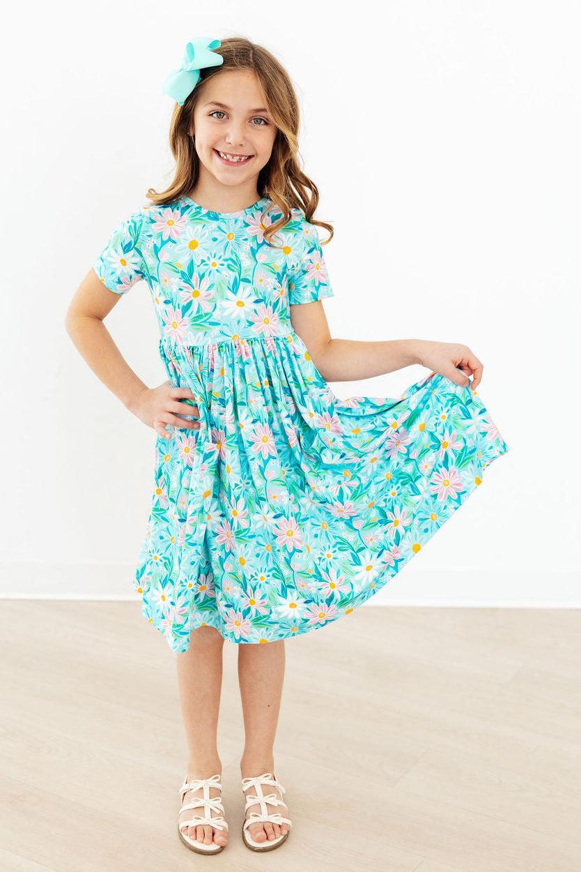 Preppy Daisies Twirl Dress - The Nines