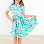 Preppy Daisies Twirl Dress - The Nines