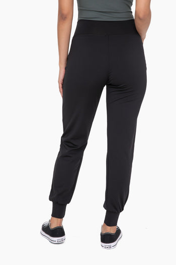 Mono B Black Micro Fleece Joggers