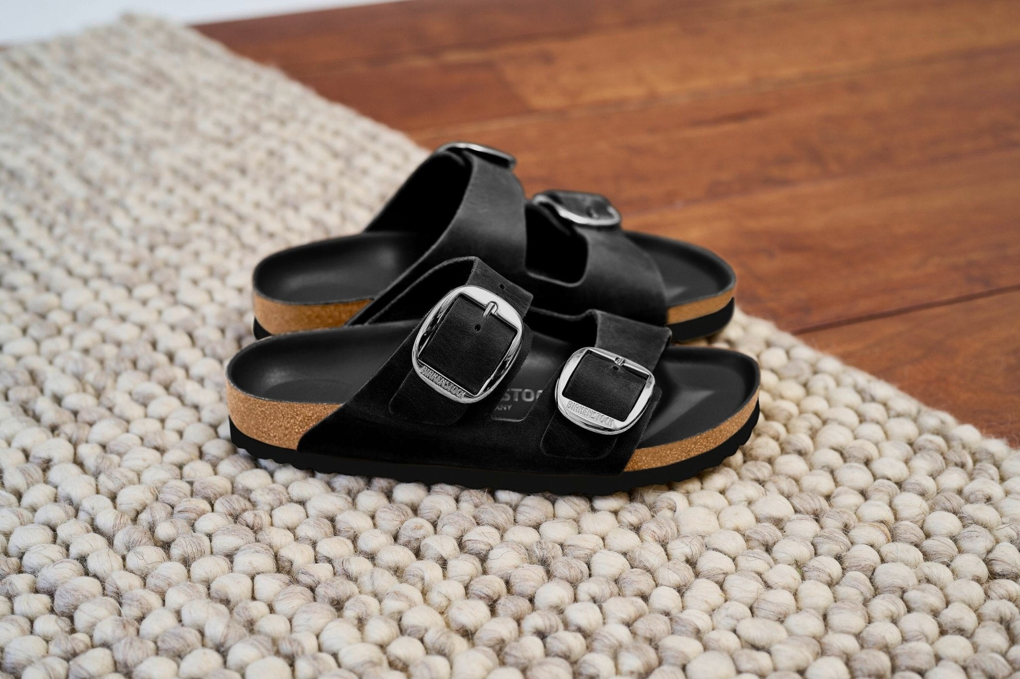 Birkenstock Arizonia Big Buckle Sandal - Black - The Nines