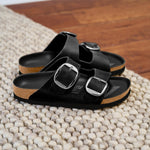 Birkenstock Arizonia Big Buckle Sandal - Black - The Nines