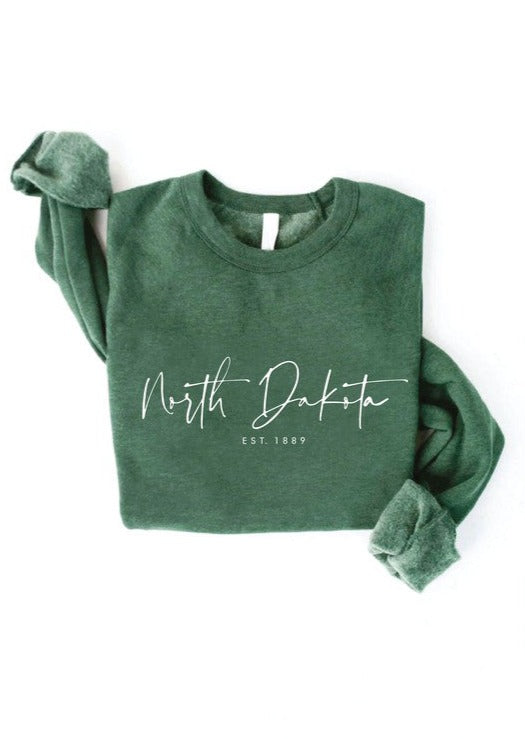 North Dakota Established 1889 Sweatshirt - 2 Colors!