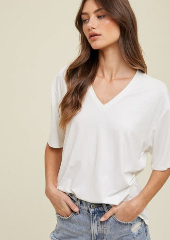 Stella Soft Luxe Vneck - 2 Colors!