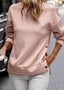Pink Textured Side Snap Pullover