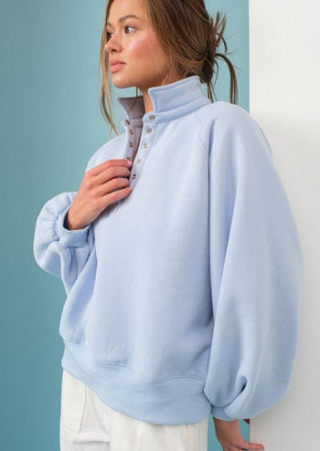 Piper Snap Button Collared Sweatshirts - 3 Colors!
