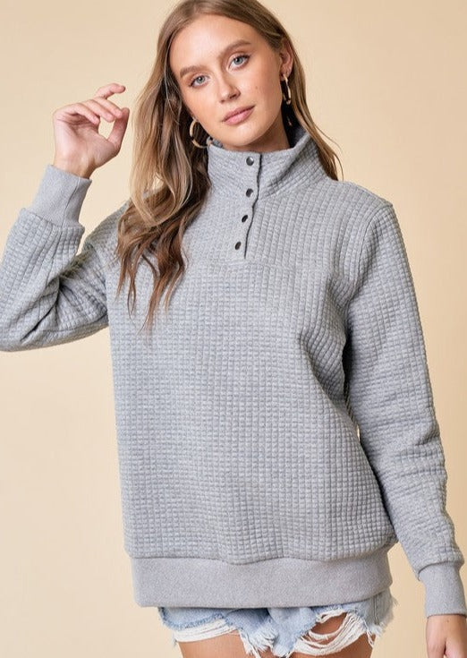 Weekend Outing Quilted Pullovers - 4 Colors!