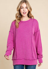 Ribbed Crew Neck Tops - 3 Colors!