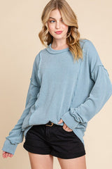Ribbed Crew Neck Tops - 3 Colors!
