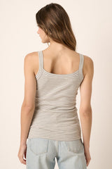DO NOT USE SAVING IMAGES ........Striped Ribbed Square Neck Tanks - 3 colors!