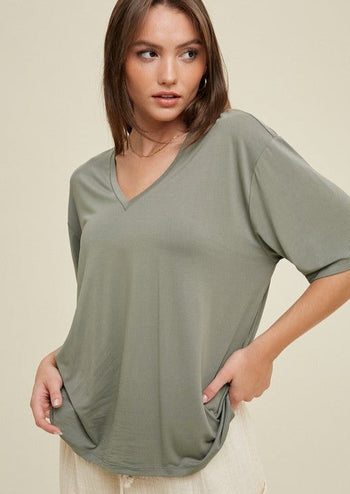 Stella Soft Luxe Vneck - 2 Colors!