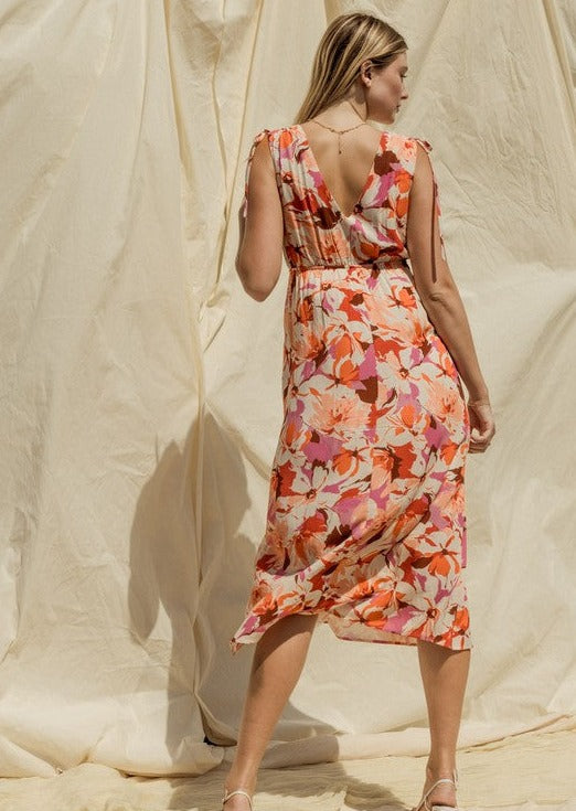 Sending Sunshine Floral Midi Dress