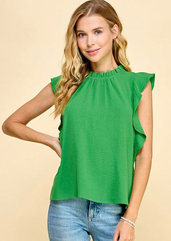 Solid Ruffle Tops - 3 Colors!